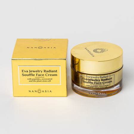 Eva Jewelry Radiant Souffle Face Cream with peptides, resveratrol, and plant stem cells